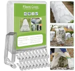 Plant Covers Freeze Protection, 10ft x 30ft 1.41oz/yd² White Frost Cloth Plant Blankets with 20 Stainless Steel Clips Floating Row Covers for Outdoor Gardens Vegetables Winter Frost Pests Protection