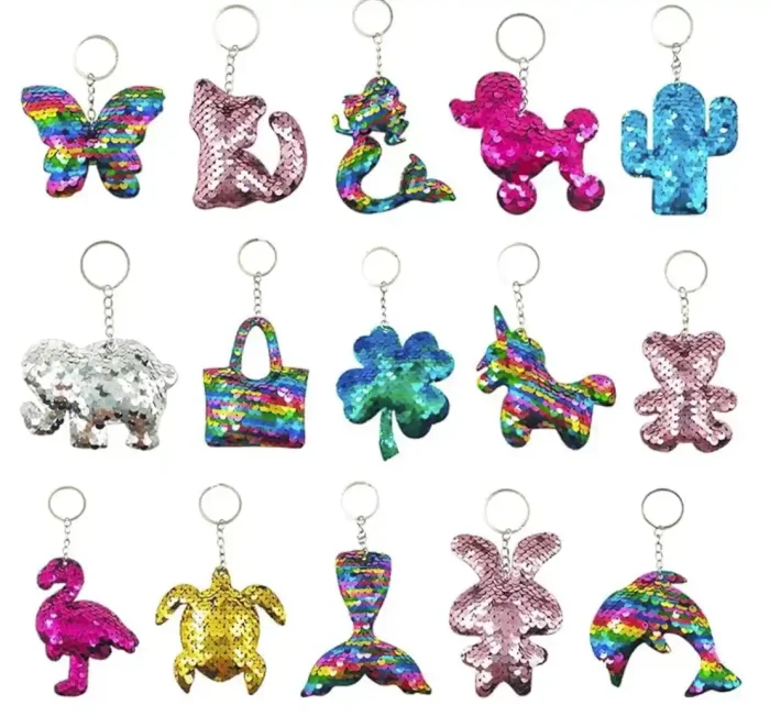 1_副本-2.webp GuassLee 15Pcs Flip Sequin Keychain for Kids Girls Party Favors, Backpack Unicorn Mermaid Keychains Bulk for Kids Classroom Carnival Prizes Goody Bag Stuffers Valentine's day Birthday Party Gifts - Image 1