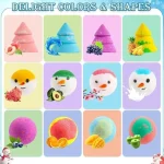 24 Pack Christmas Bath Bombs for Kids with Surprise Toys Inside, Kids Advent Calendar Bathbombs Set Bubble Bath Bombs for Christmas Stuff Gifts for Boys Girls Xmas New Year Birthday Party Favors - Image 4