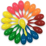 24pcs Mini Maracas for Kids Mexican Fiesta Party Favors Plastic Maraca Shakers Noisemaker for Cinco de Mayo Day of the Dead Fiesta Mexican Themed Birthday Valentine's Day Party Supplies Boys Girls
