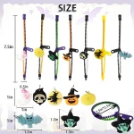 OuMuaMua Kids Halloween Party Favors Zipper Bracelets, 28 Pack Glow in the Dark Halloween Zipper Wristbands for Kids Gifts, Giveaways,Goodie Bag Fillers - Image 5