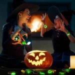OuMuaMua Kids Halloween Party Favors Zipper Bracelets, 28 Pack Glow in the Dark Halloween Zipper Wristbands for Kids Gifts, Giveaways,Goodie Bag Fillers - Image 4