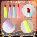 40Pcs Witches Fingers Glow in The Dark Fake Monster Fingers for Kids Finger Reading Pointer Halloween Party Favors Witch Costume Accessories Fake Nails Trick or Treat Gifts - Image 4