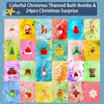 24 Pack Christmas Bath Bombs for Kids with Surprise Toys Inside, Kids Advent Calendar Bathbombs Set Bubble Bath Bombs for Christmas Stuff Gifts for Boys Girls Xmas New Year Birthday Party Favors - Image 2