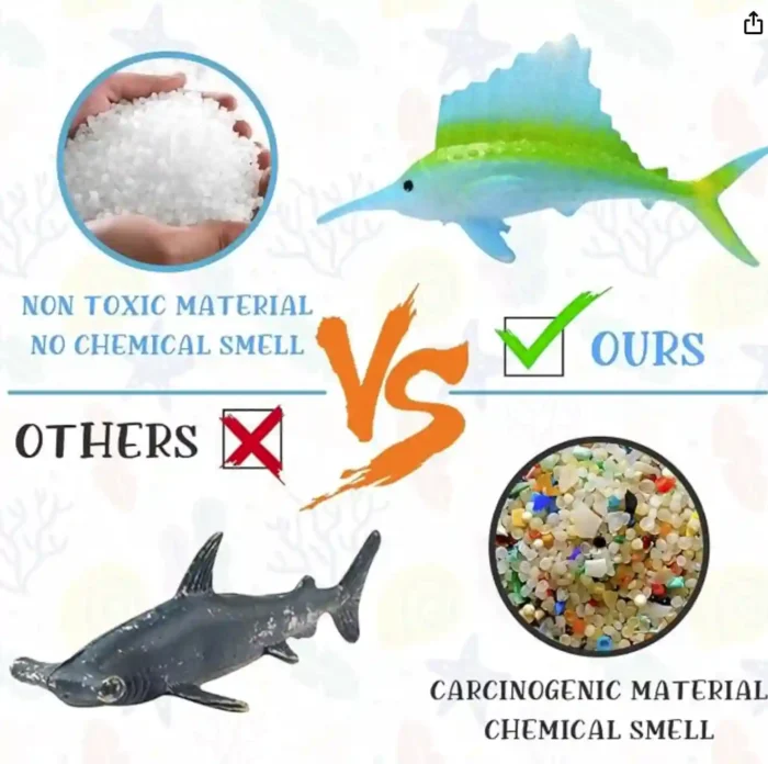 Sea Creatures Ocean Animal Figure Toys Plastic Small for Kids, Toddlers - Image 4